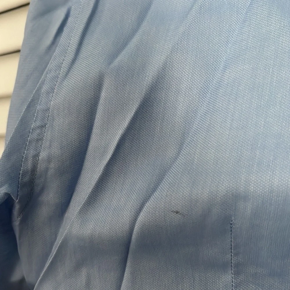 John Varvatos Star U.S.A. slim fit blue stretch cotton dress shirt sz 15 32/33